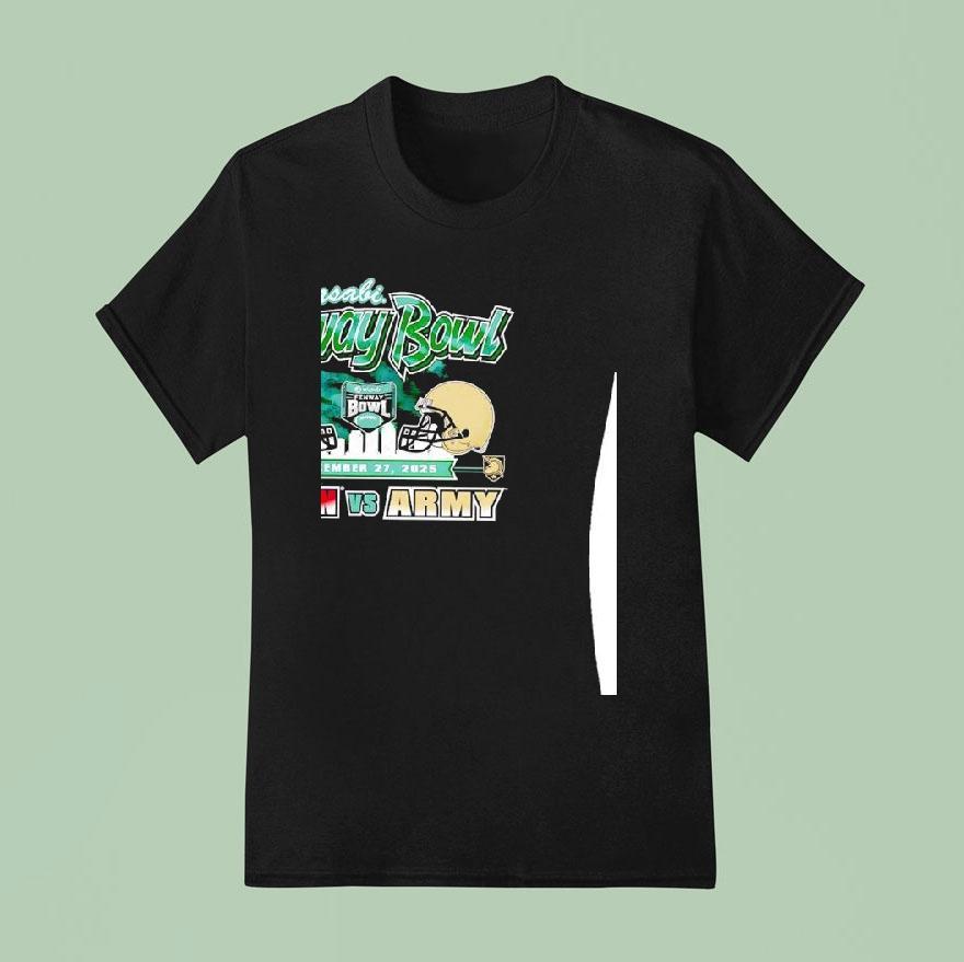 Wasabi Fenway Bowl Uconn Huskies Vs Army Black Knights Football Shirt