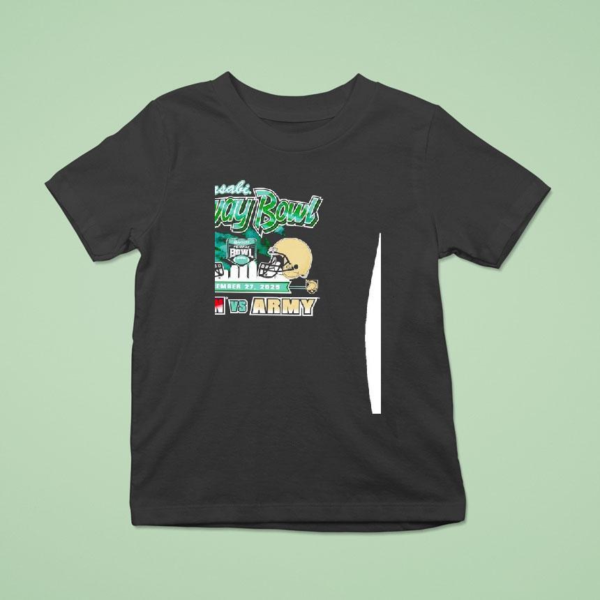 Wasabi Fenway Bowl Uconn Huskies Vs Army Black Knights Football Shirt