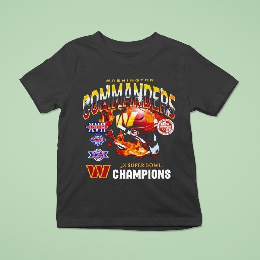 Washington Commanders 3x Super Bowl World Champions Shirt