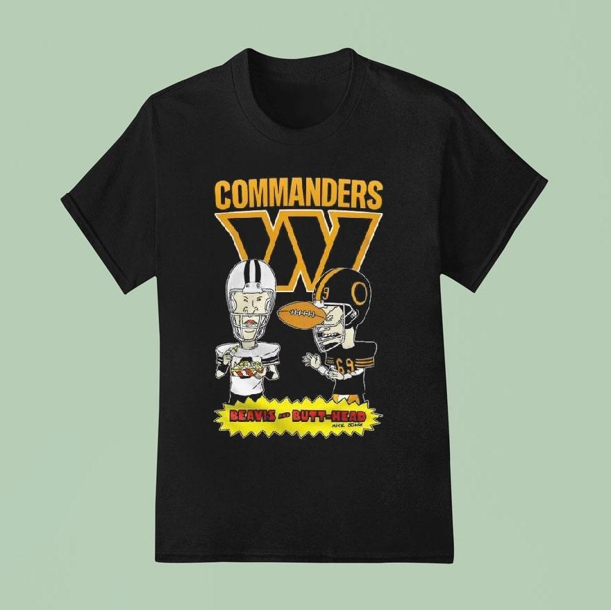 Washington Commanders Beavis And Butt-head 2025 Shirt
