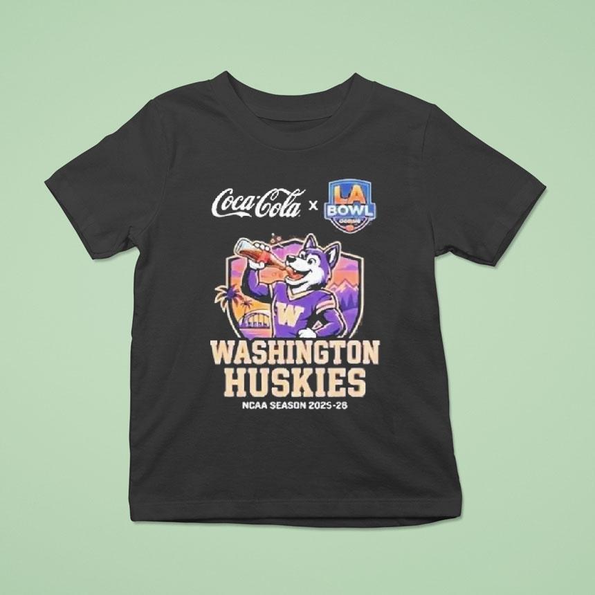 Washington Huskies 2025-26 La Bowl Hosted By Gronk On December 13 Mascot Shirt