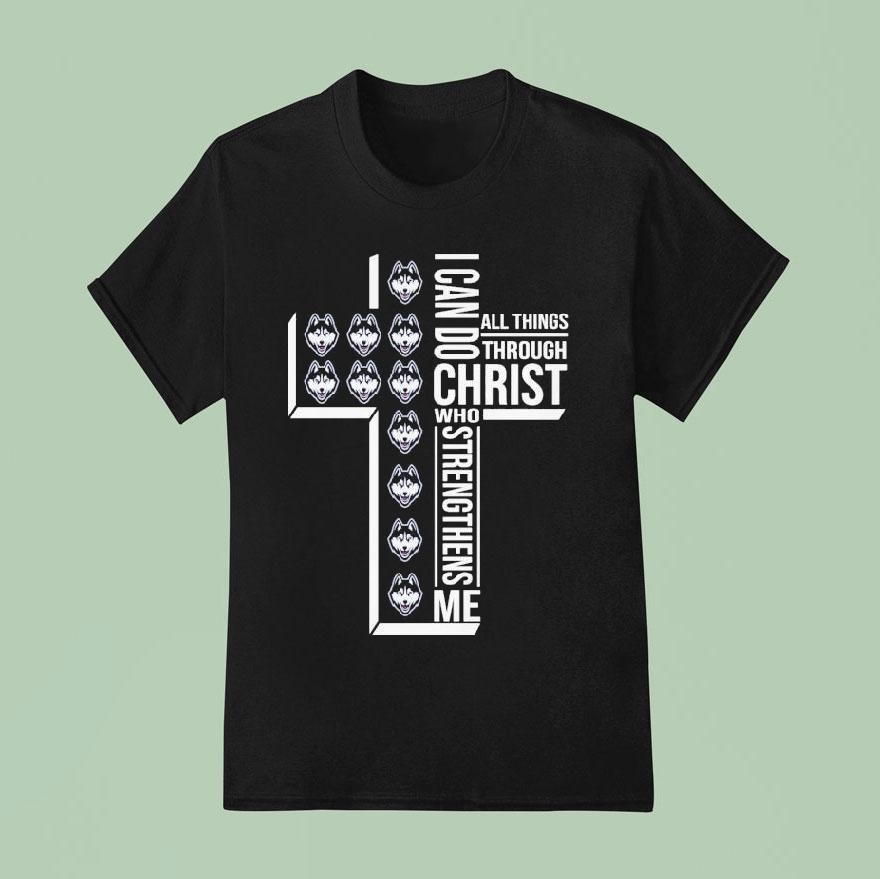 Washington Huskies I Can Do All Things Through Christ Who Strengthen Me Shirt