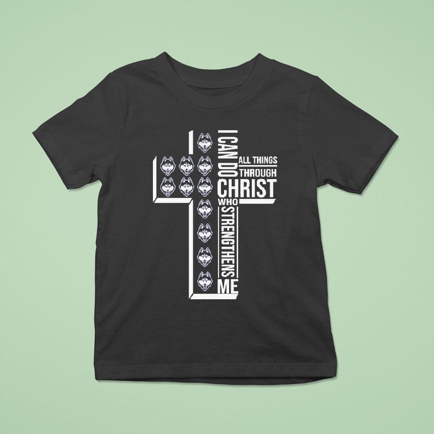 Washington Huskies I Can Do All Things Through Christ Who Strengthen Me Shirt