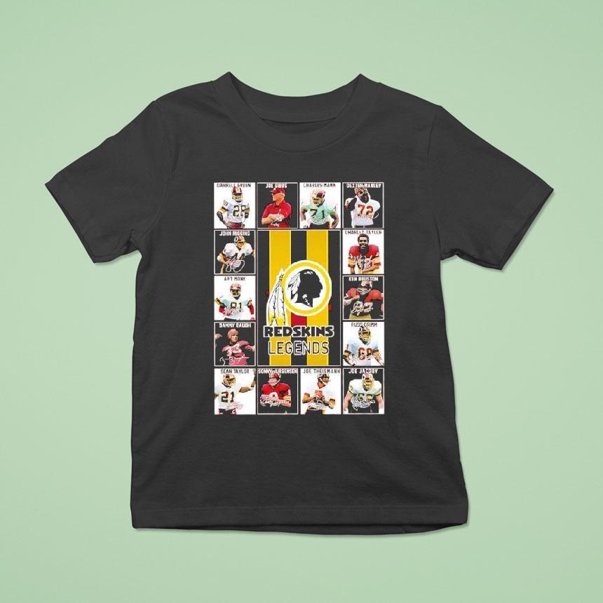 Washington Redskins Legends Featuring A Collage Manes Players Shirt