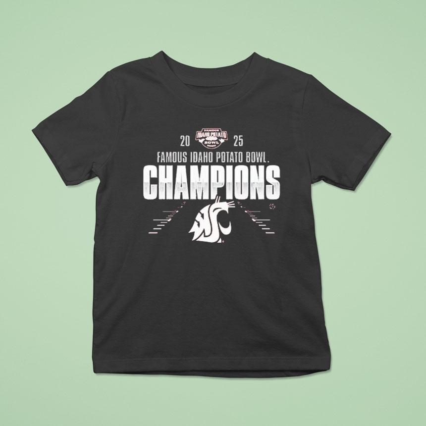 Washington State Cougars 2025 Famous Idaho Potato Bowl Champions Shirt