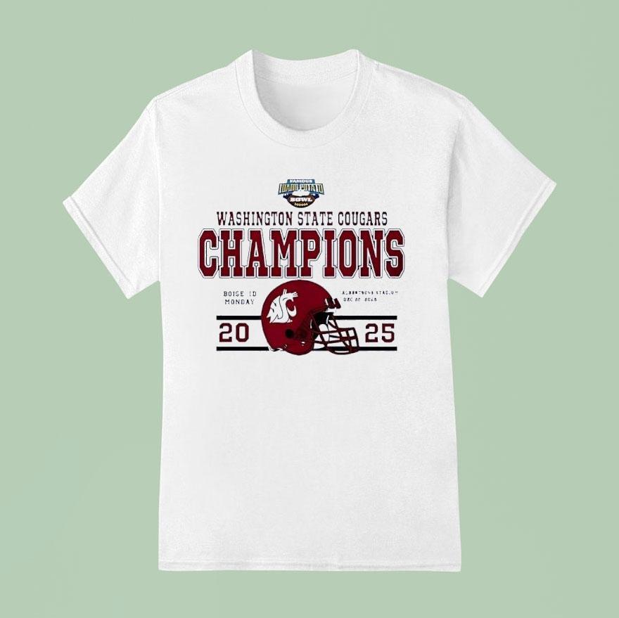 Washington State Cougars Potato Bowl Champions 2025 Shirt