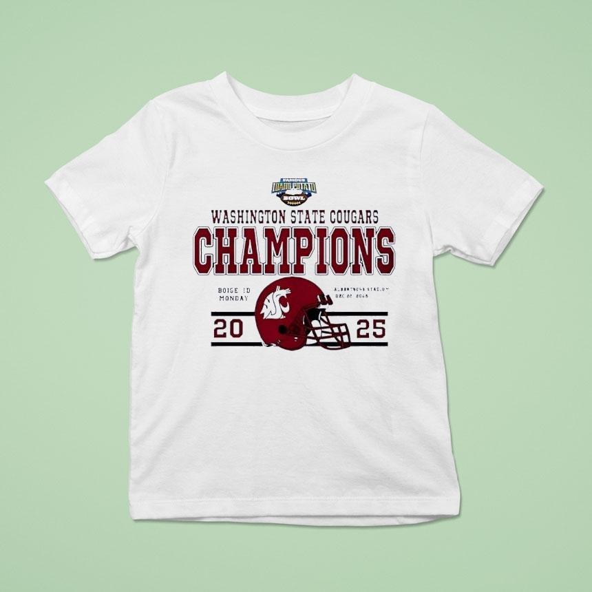 Washington State Cougars Potato Bowl Champions 2025 Shirt