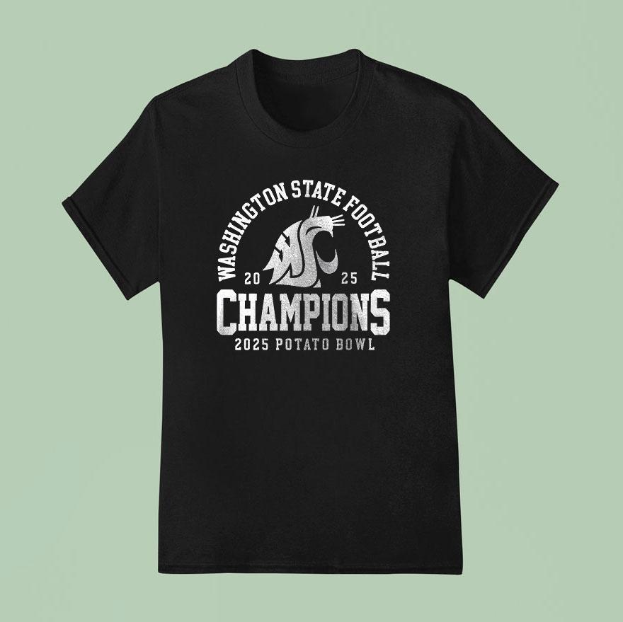 Washington State Cougars Potato Bowl Champions Logo Shirt
