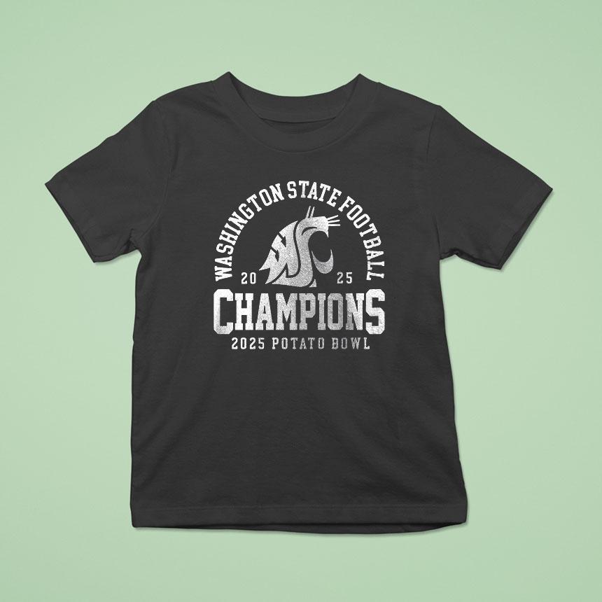 Washington State Cougars Potato Bowl Champions Logo Shirt