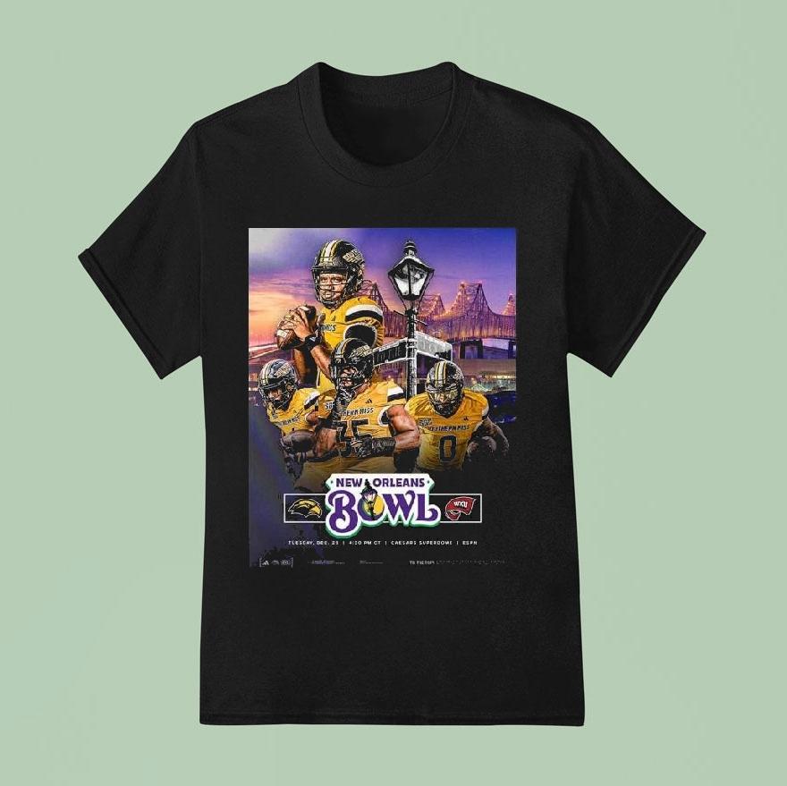 Western Kentucky Hilltoppers Vs Southern Miss Golden Eagles 2025 New Orleans Bowl On December 23 2025 Shirt