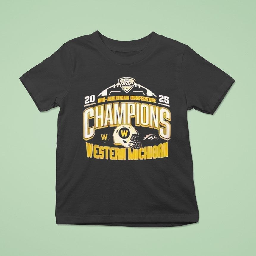Western Michigan Broncos 2025 Mac Football Champions Shirt