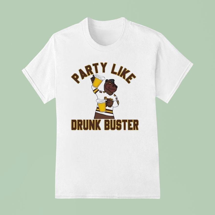 Western Michigan Broncos Hockey Party Like Drunk Buster Shirt