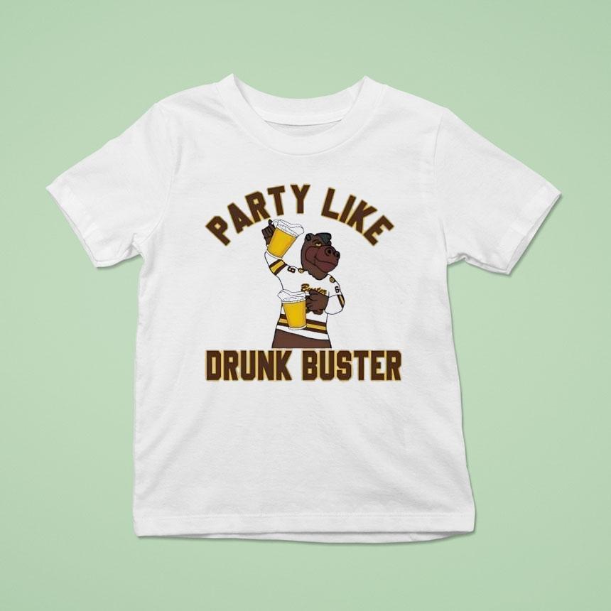 Western Michigan Broncos Hockey Party Like Drunk Buster Shirt