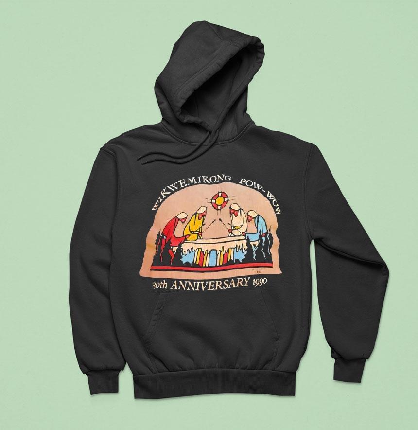 Wikwemikong Pow-wow 30th Anniversary In 1990 Graphic Shirt Wikwemikong Pow-wow 30th Anniversary In 1990 Graphic Shirt