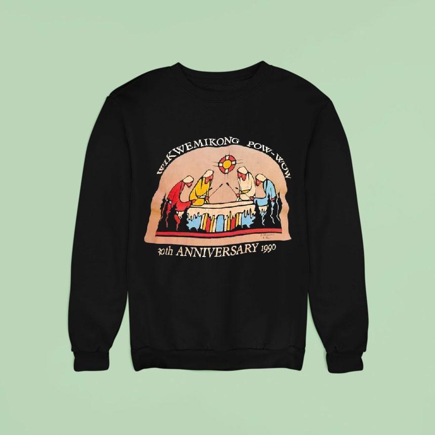 Wikwemikong Pow-wow 30th Anniversary In 1990 Graphic Shirt Wikwemikong Pow-wow 30th Anniversary In 1990 Graphic Shirt
