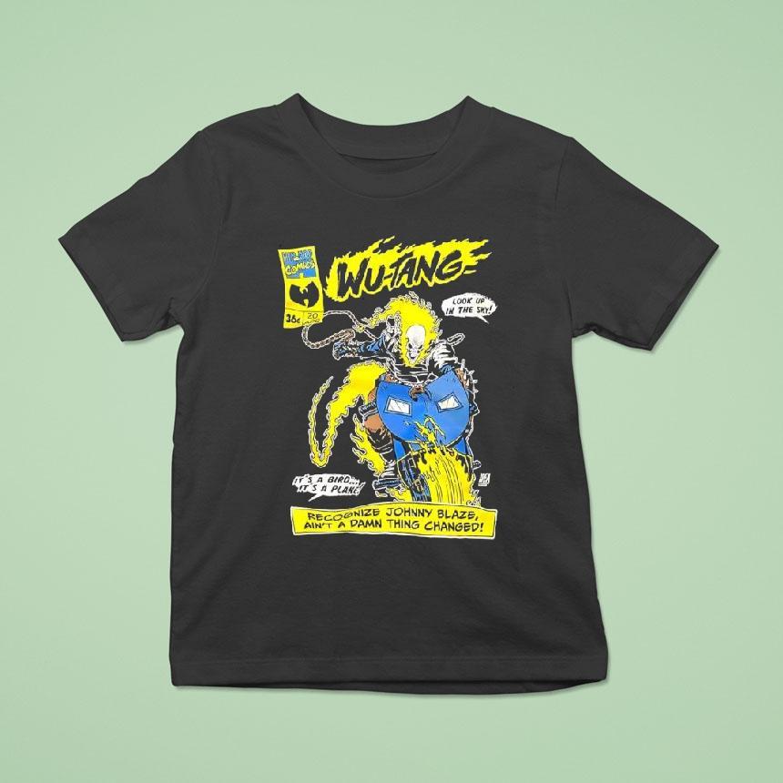 Wu-tang Ghost Rider Collab Look Up In The Sky Shirt