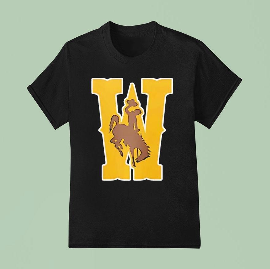 Wyoming Cowboys Wrestling Champion Brown Icon Logo Shirt