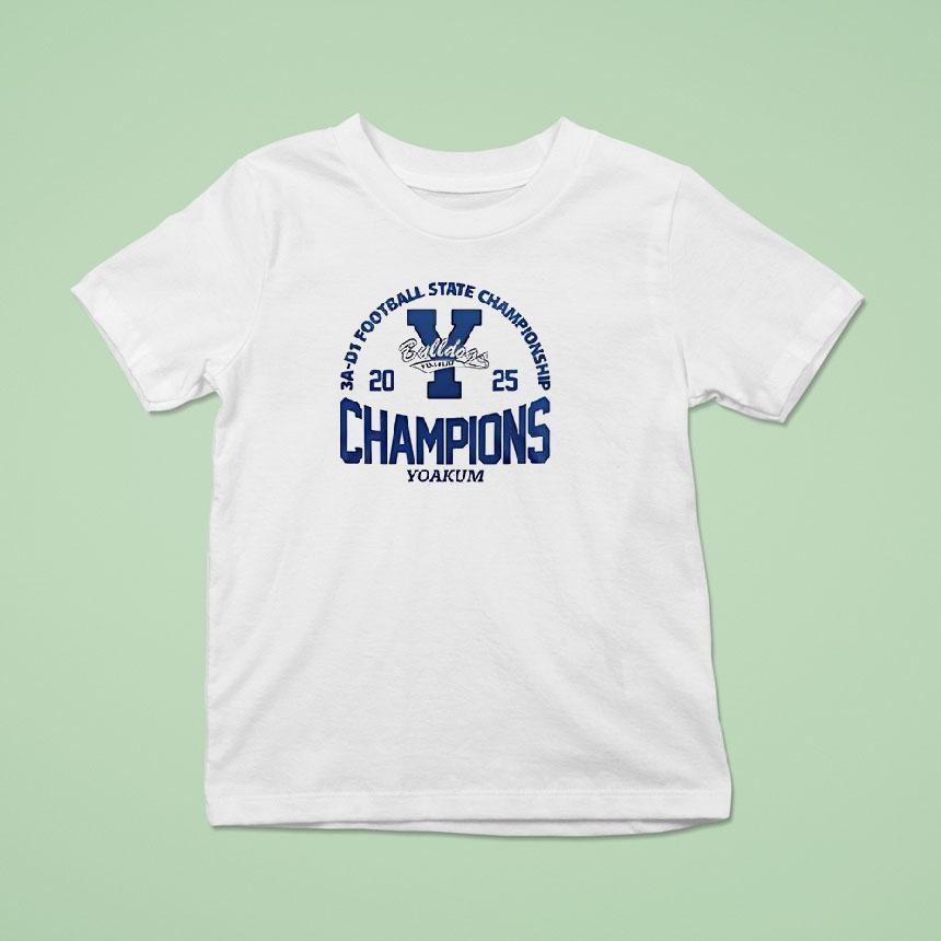 Yoakum Champions 3a D1 Football State Championship Logo Shirt