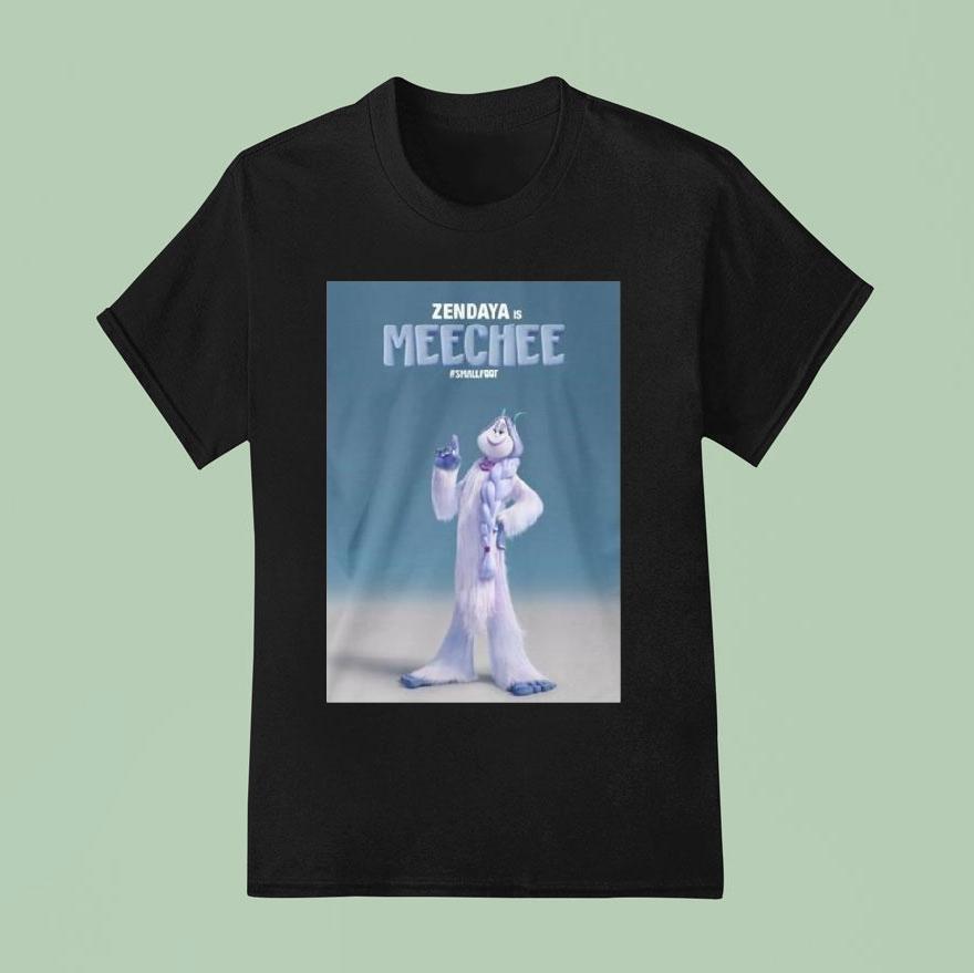 Zendaya Is Meechee In Smallfoot Shirt