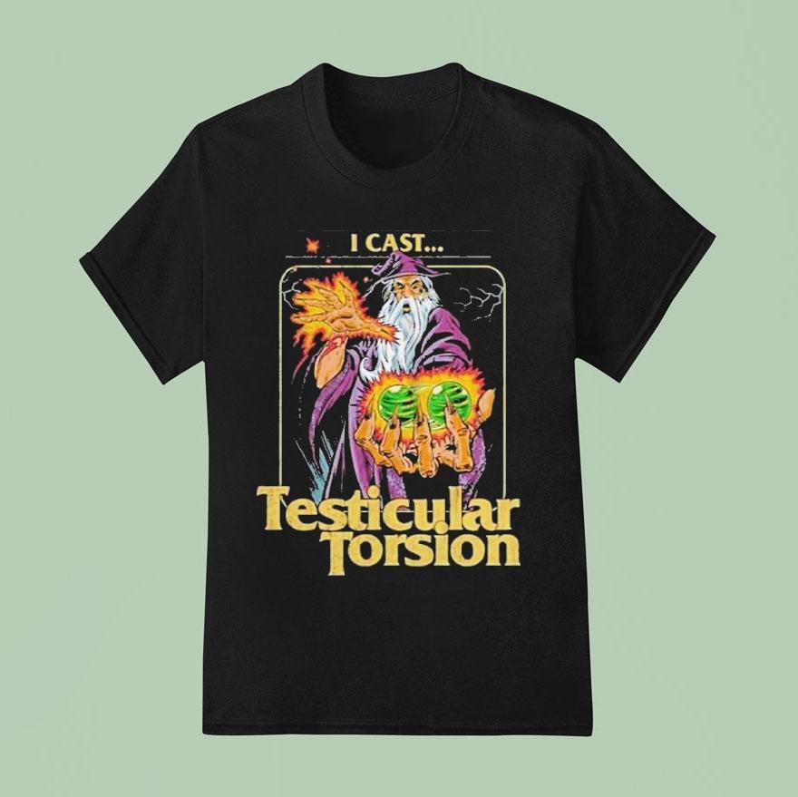 Aidan Wachter I Cast Testicular Torsion Wizard Shirt