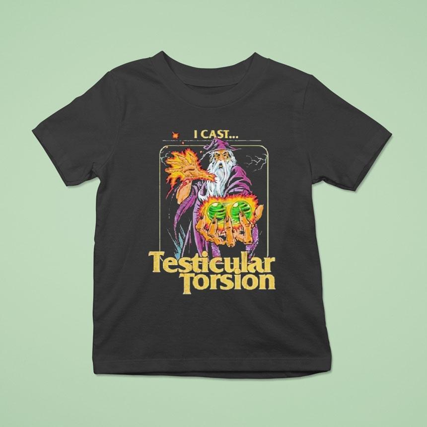 Aidan Wachter I Cast Testicular Torsion Wizard Shirt