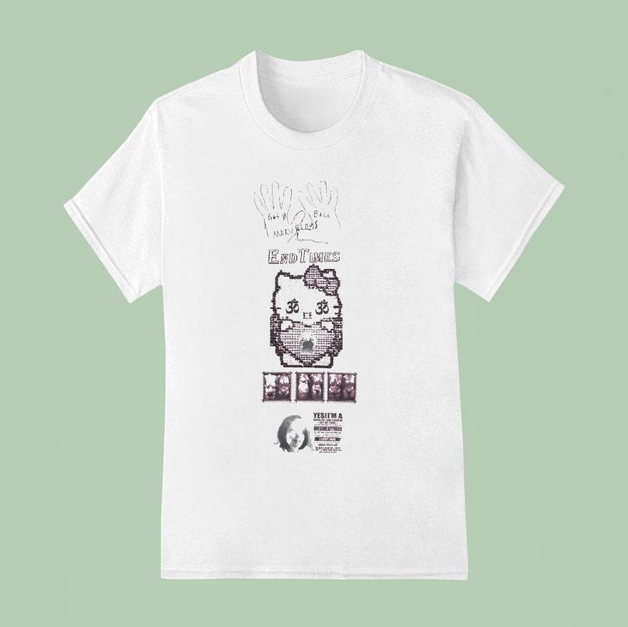 Ashley Williams End Times Awesome Boyfriend I Love Him Mess With Me Hello Kitty Shirt