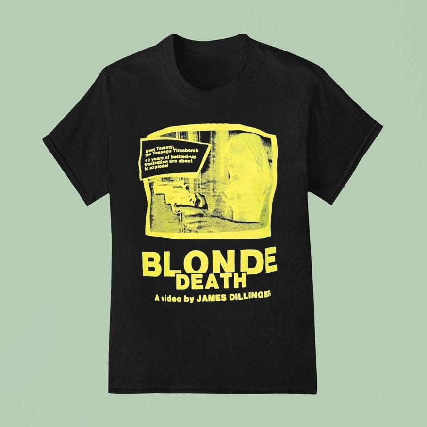 Blonde Death Bleeding Skull Shirt
