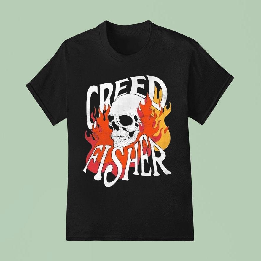 Creed Fisher Skull Flames Shirt