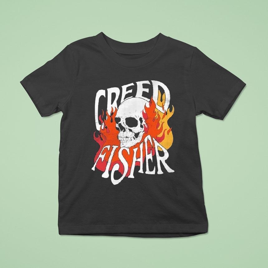 Creed Fisher Skull Flames Shirt