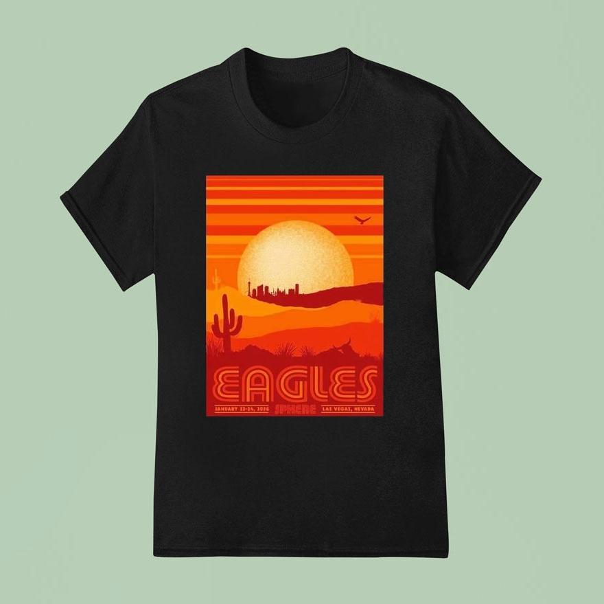 Eagles Live At Sphere Las Vegas On January 23-24 2026 Gig Shirt