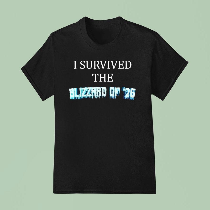 I Survived The Blizzard Of 2026 Frozen Snow Storm Shirt