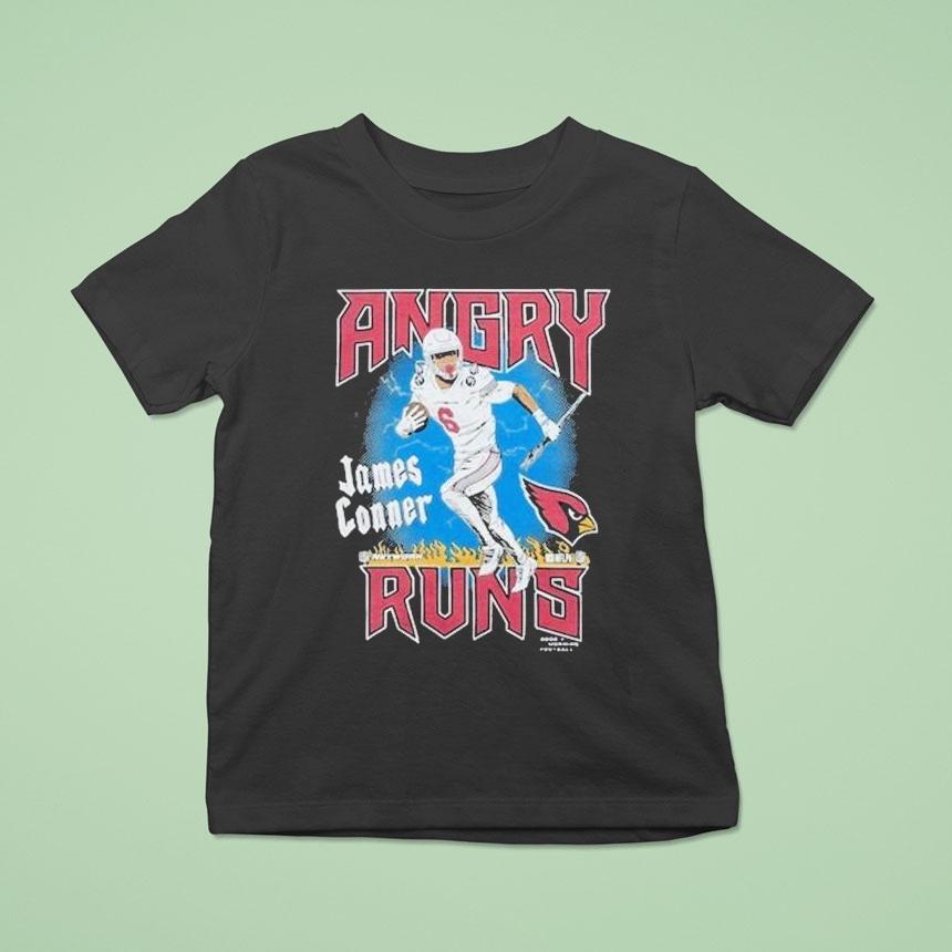 James Conner Angry Runs Arizona Cardinals Good Morning Football Nfl Shirt