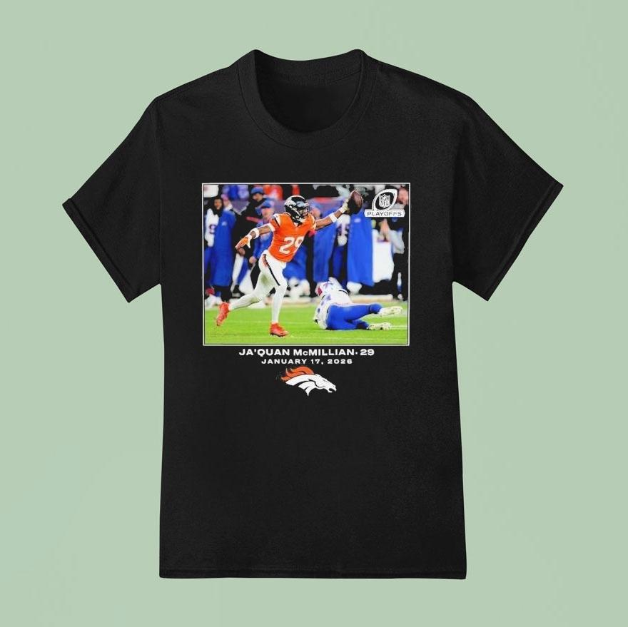 Ja’quan Mcmillian Denver Broncos 1 17 2026 Nfl Flash Features Shirt