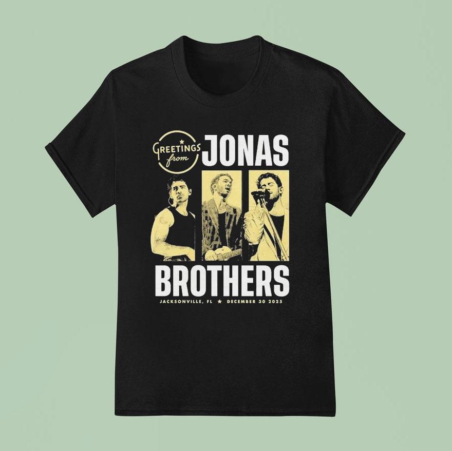 Jonas Brothers Greetings From Your Hometown Jacksonville, Fl 2025 Shirt
