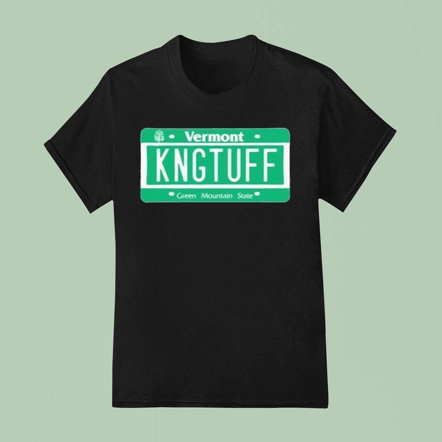 King Tuff Vt License Plate Shirt