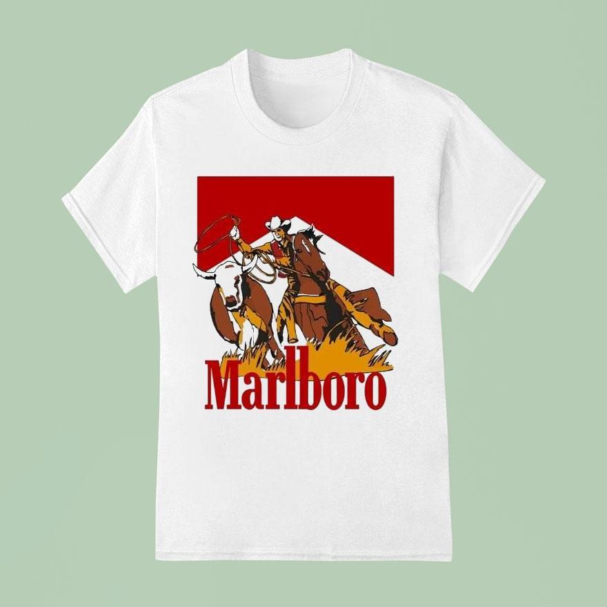 Marlboro Hunting Cowboy Cigarettes Shirt