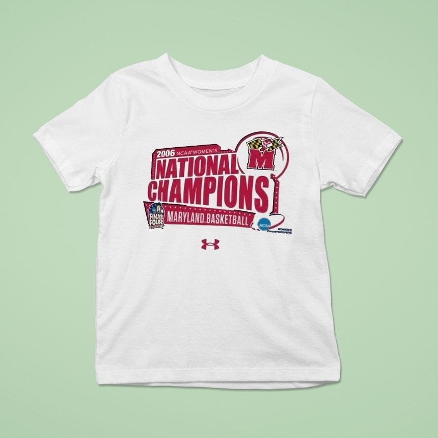 Maryland Terrapins 2006 Ncaa Women’s Basketball National Champions Under Armour Shirt