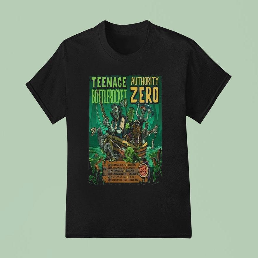Nage Bottlerocket Authority Zero 2026 Us Tour Shirt