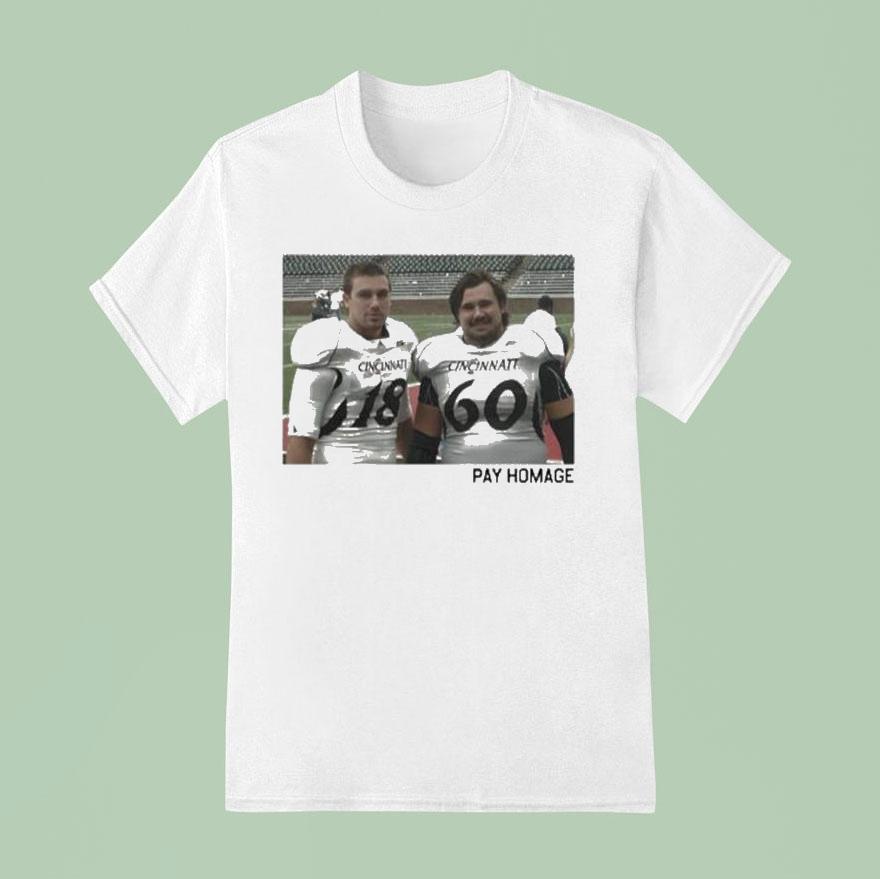 New Heights Cincinnati Bearcats Kelce Brothers Pay Home Shirt