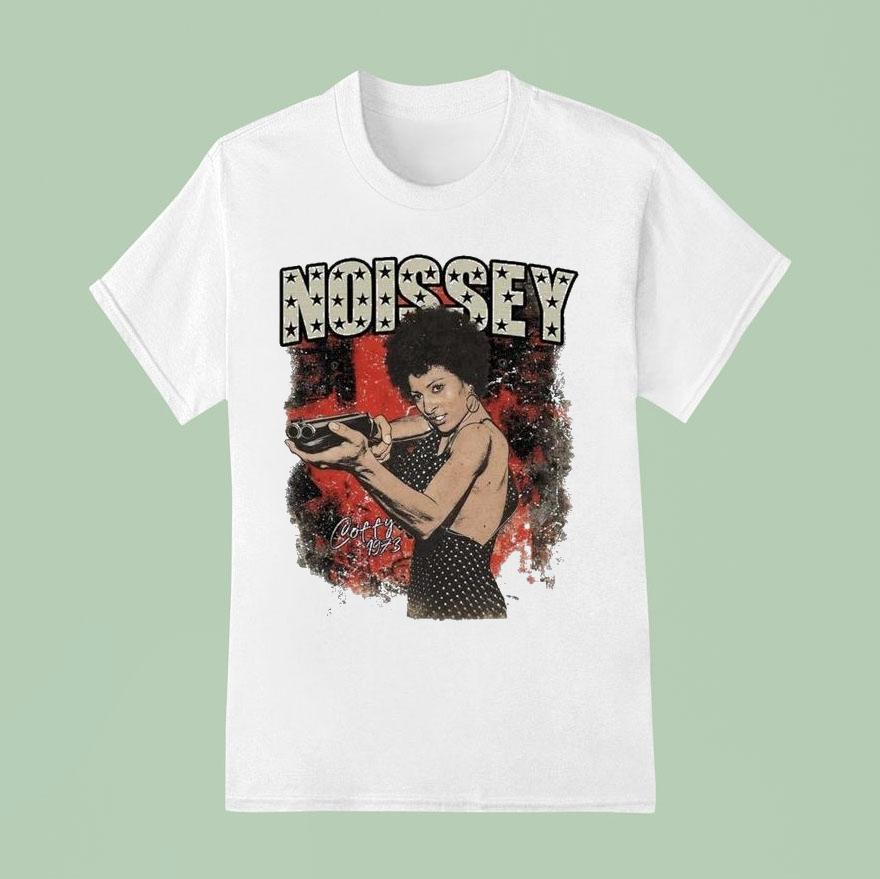 Noissey Coffy Retro Movie Character Print Shirt