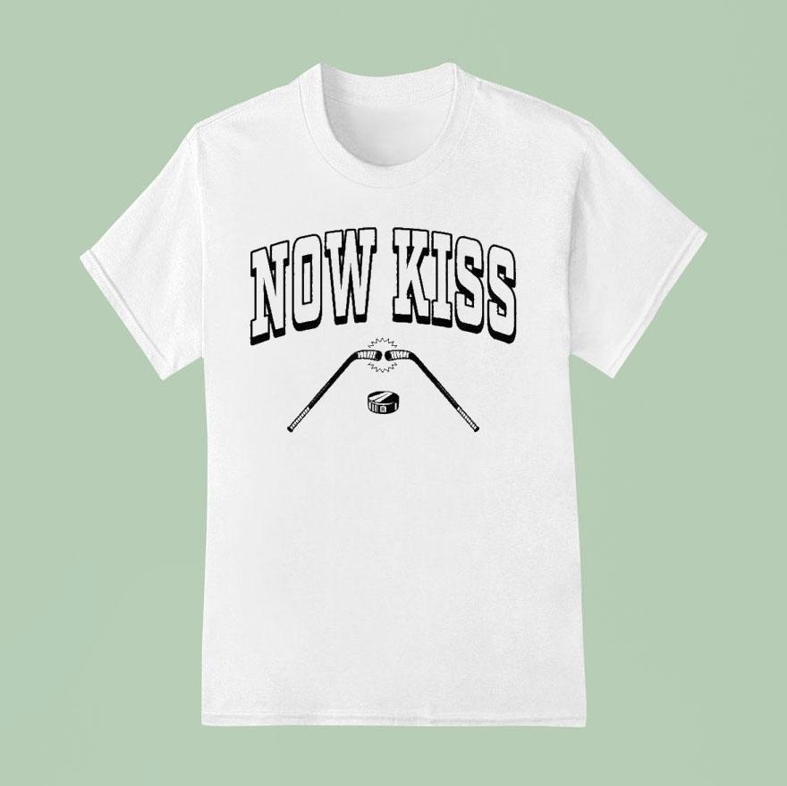 Now Kiss Hockey Shirt