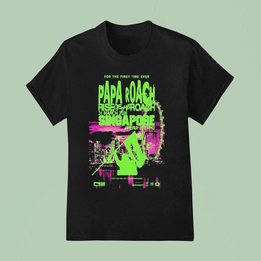 Papa Roach Mar 31 2026 Singapore Expo Shirt