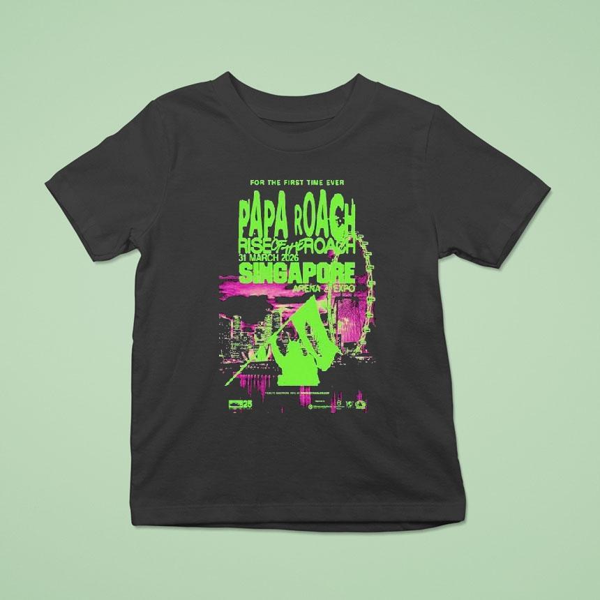 Papa Roach Mar 31 2026 Singapore Expo Shirt
