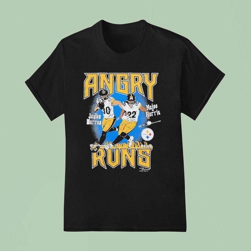 Pittsburgh Slers Jaylen Warren And Najee Harris Angry Runs Good Morning Football Nfl Shirt