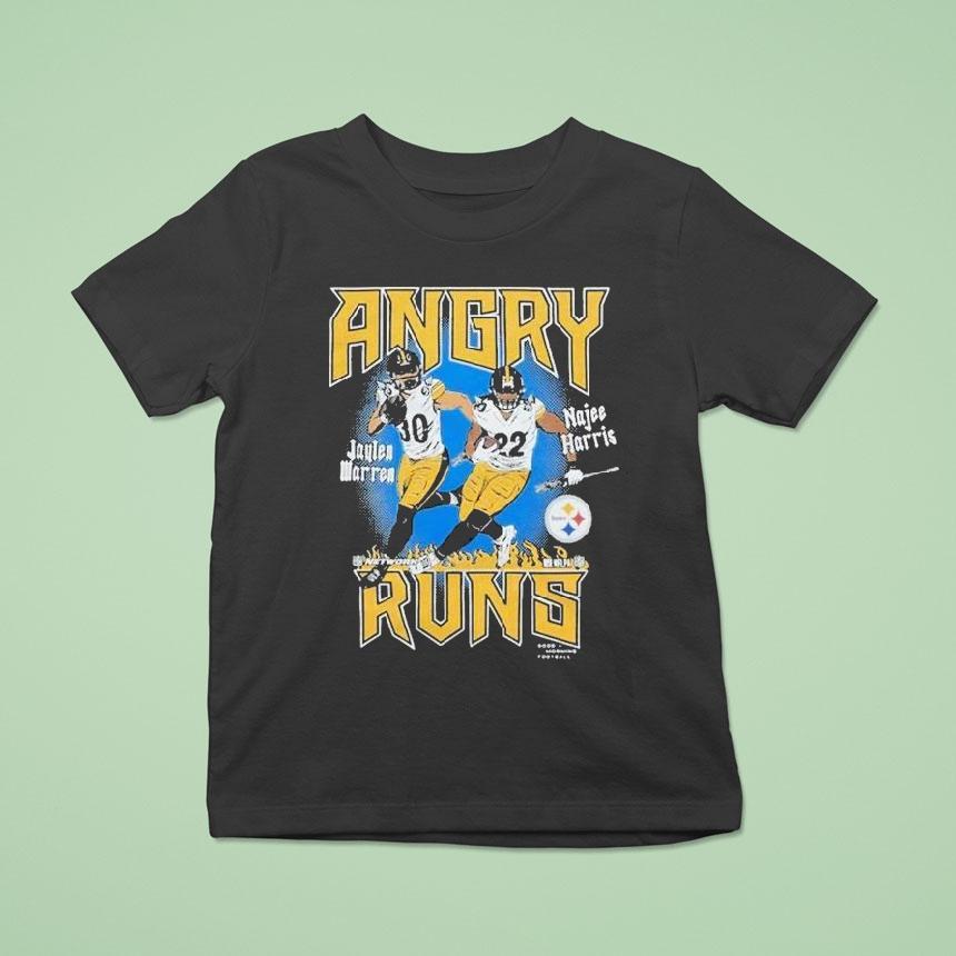 Pittsburgh Slers Jaylen Warren And Najee Harris Angry Runs Good Morning Football Nfl Shirt