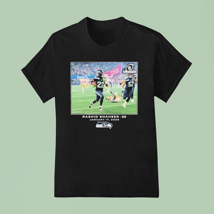 Rashid Shaheed Seattle Seahawks Jan 17 2026 Nfl Flash Features Shirt