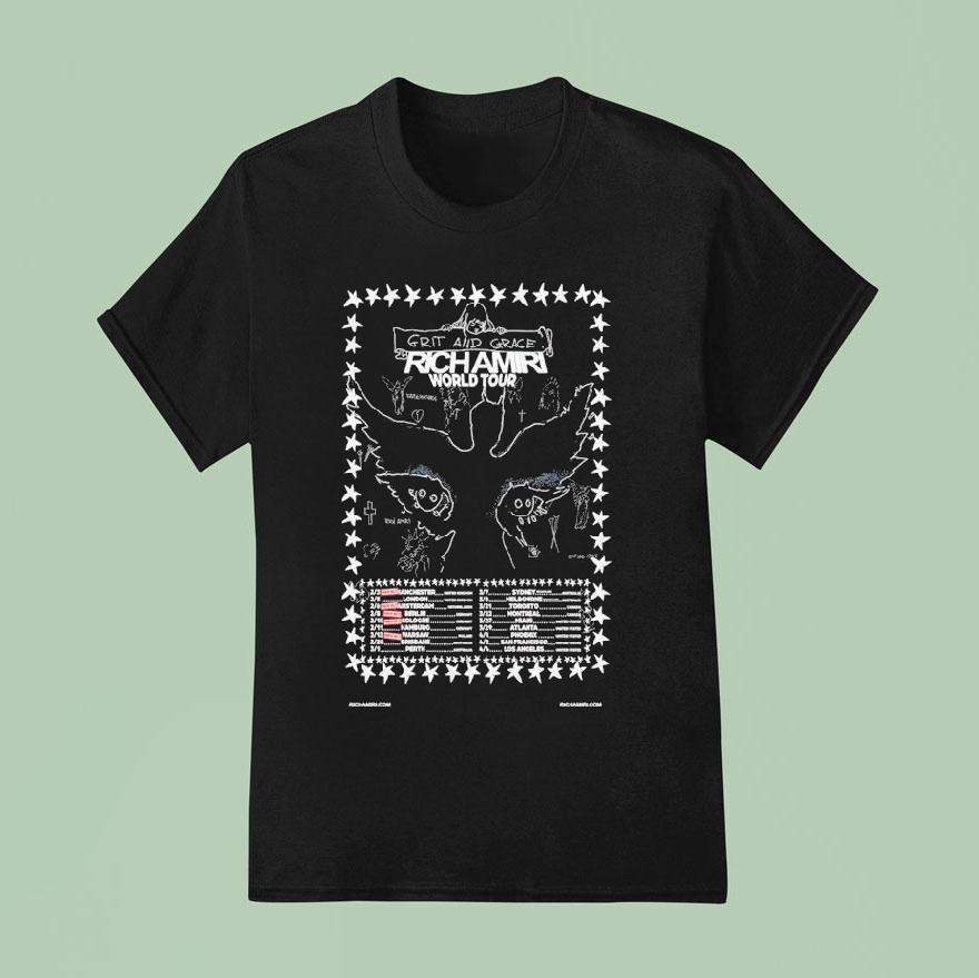 Rich Amiri Grit And Grace World Tour 2026 Dates Shirt