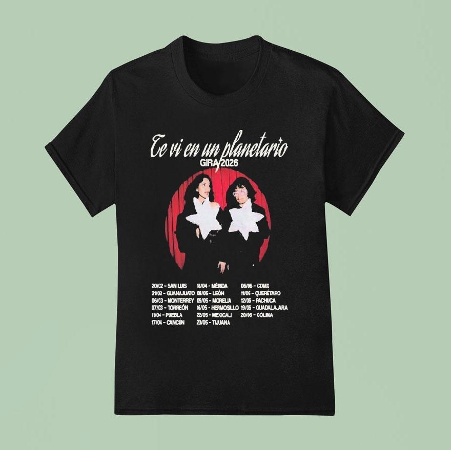 Te Vi En Un Planetario Gira 2026 Tour Shirt