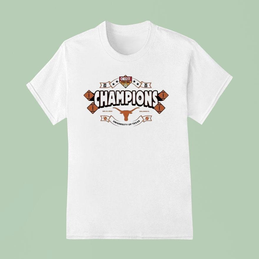 Texas Longhorns Cheez-it Citrus Bowl Champions 2025 Orlando Fl Shirt