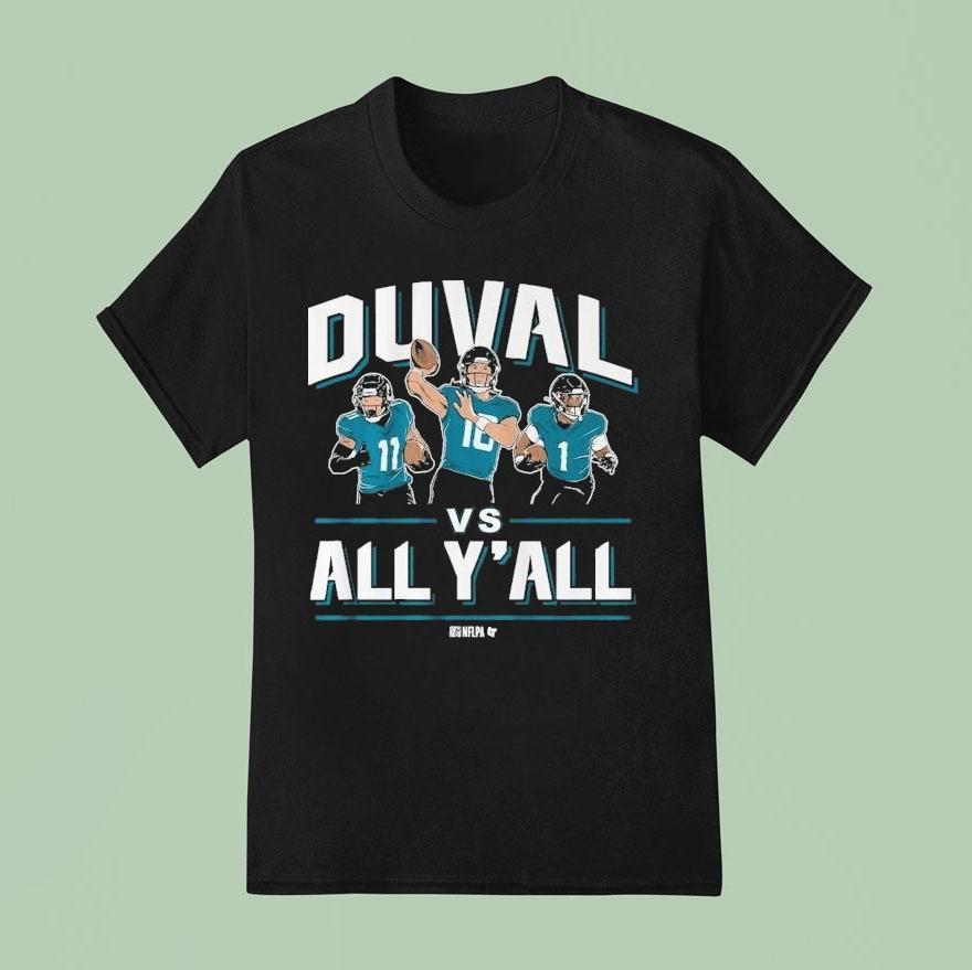 Trevor Lawrence, Travis Etienne, Parker Washington Duval Vs. All Y’all Shirt